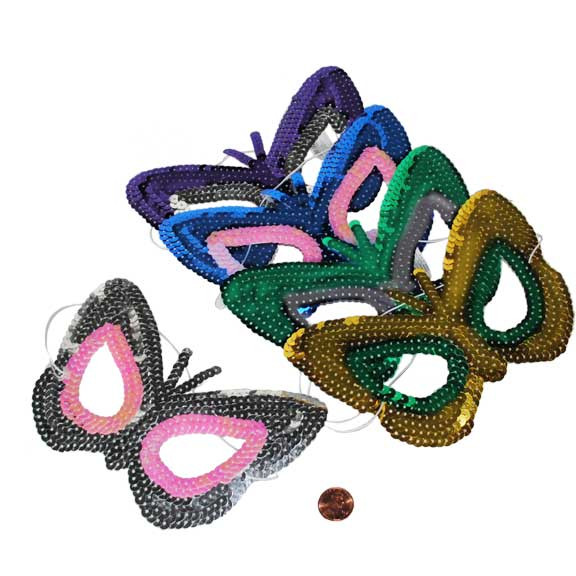 Butterfly Sequin Mask Fun Carnival Mask for Girls!