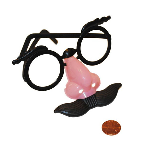 Child Sized Glasses with Plastic Mustaches Child Sized Glasses with Plastic Mustaches