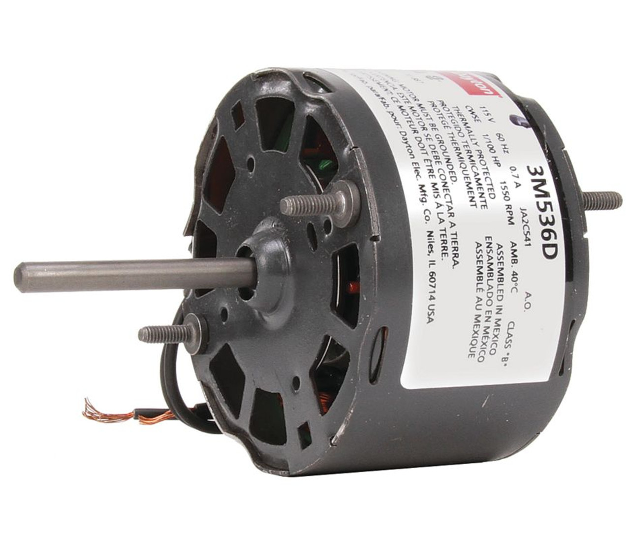 1 100 Hp 1550 Rpm 115 Volt 3 3 U0026quot Diameter Dayton