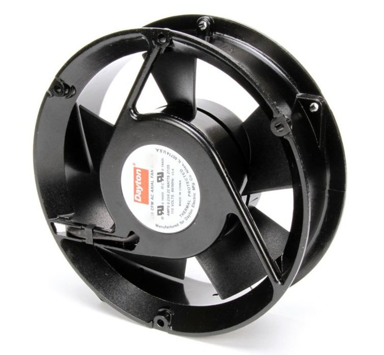 Dayton Round AC Axial Fan 230V; 30 Watts; 500 CFM; Model 4WT45