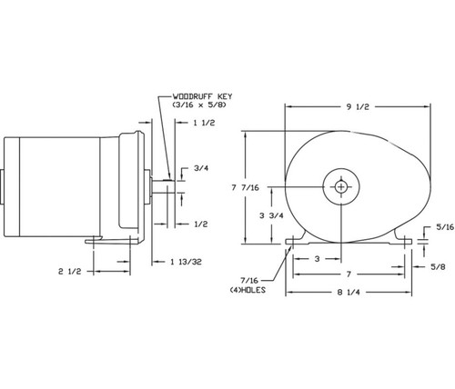 Dayton Model 1lpu5 Gear Motor 31 Rpm 1 2 Hp 115 Volts 2z794