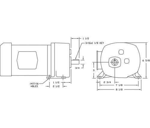 Dayton Ac Parallel Shaft Split Phase Gear Motor 39 Rpm 1 3