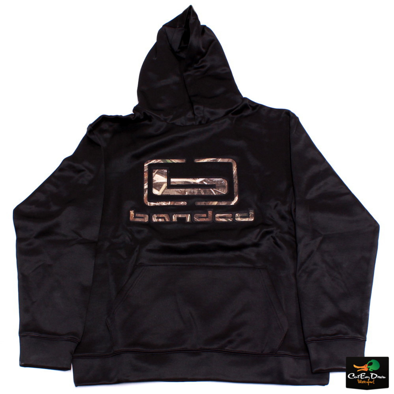 banded logo hoodie