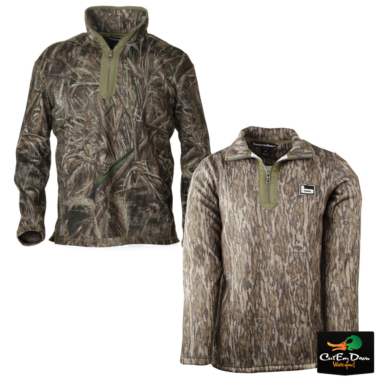 half zip camo pullover