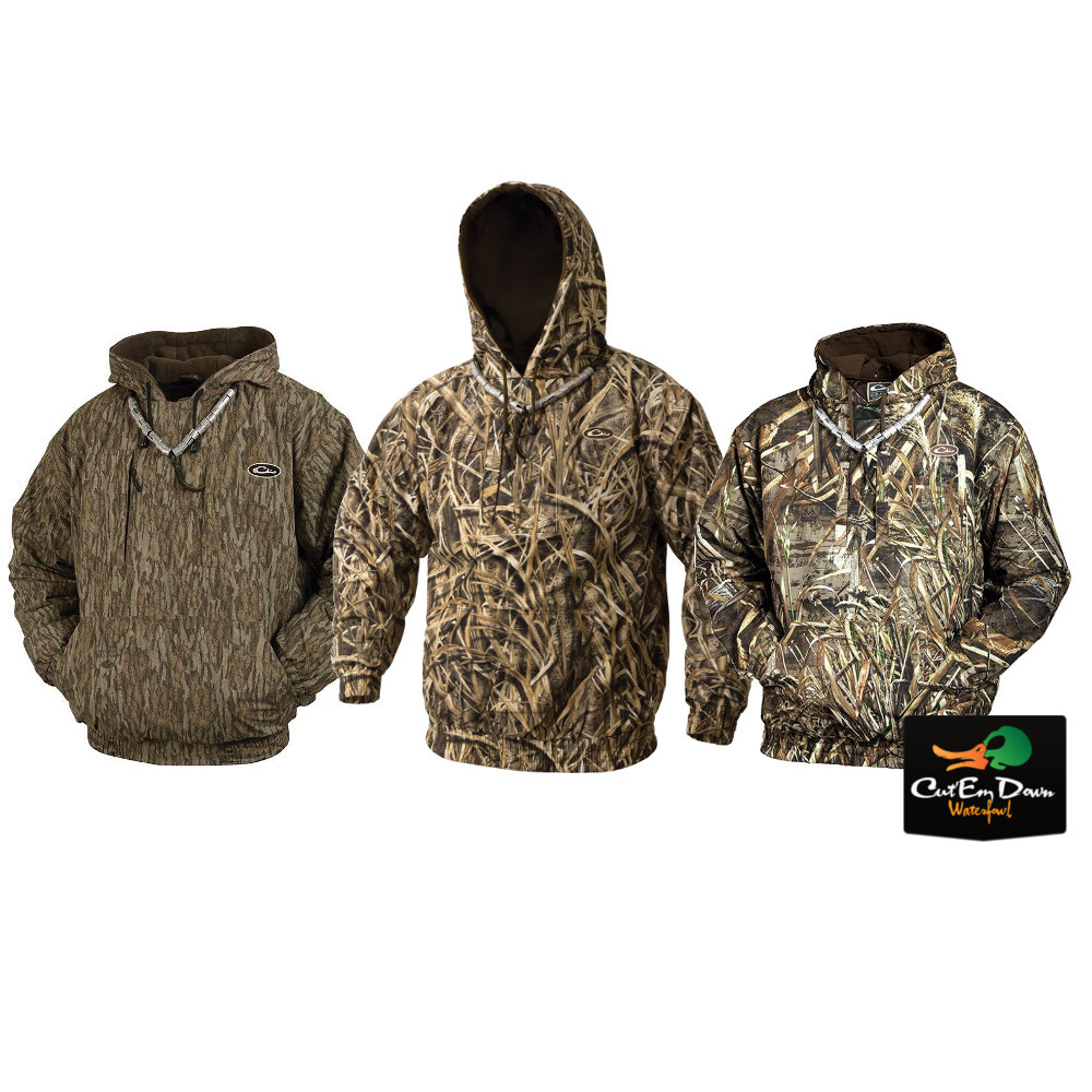 Jacket Drake Waterfowl Old School Camo Hoodie Men's Endurance Soft