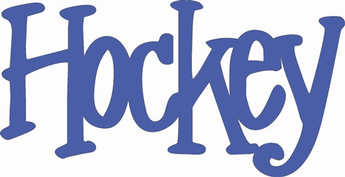 Chicago Hockey Word Unfinished Cutout, Wooden Shape, MDF DIY Craft DIY