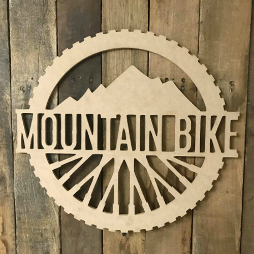 Mountain Bike Name Frame Unfinished Framed Monogram
