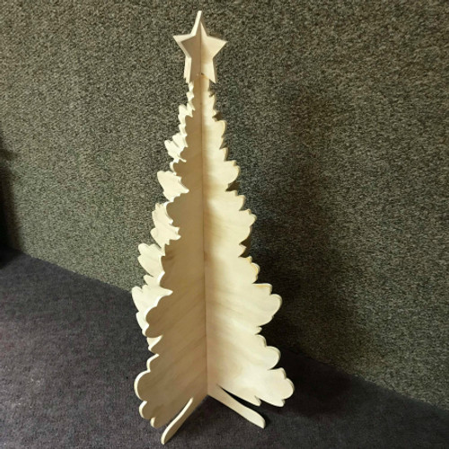 Double Tree, Unfinished Christmas Tree, White Pine, Photo Prop