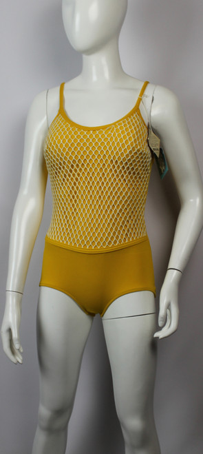 Vintage 1960s Regal Yellow Swimsuit with Net Front Vintage 1960s Regal Yellow Swimsuit with Net Front