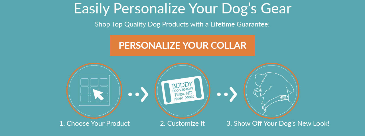 Customize Your Personalized Dog Collars & Dog Tags