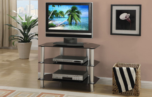 Entertainment TV Stand Chrome