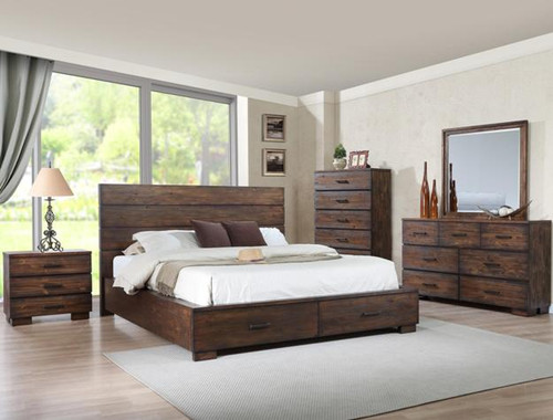 CRANSTON WOODEN STORAGE COMPLETE BEDROOM SET