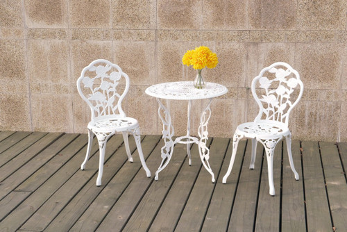 3PC BISTRO SET WHITE
