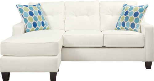 ALDIE NUVELLA WHITE COLLECTION QUEEN SOFA CHAISE SLEEPER-68704-68