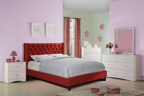 FULL BED NAILHEAD CARMINE-F9372