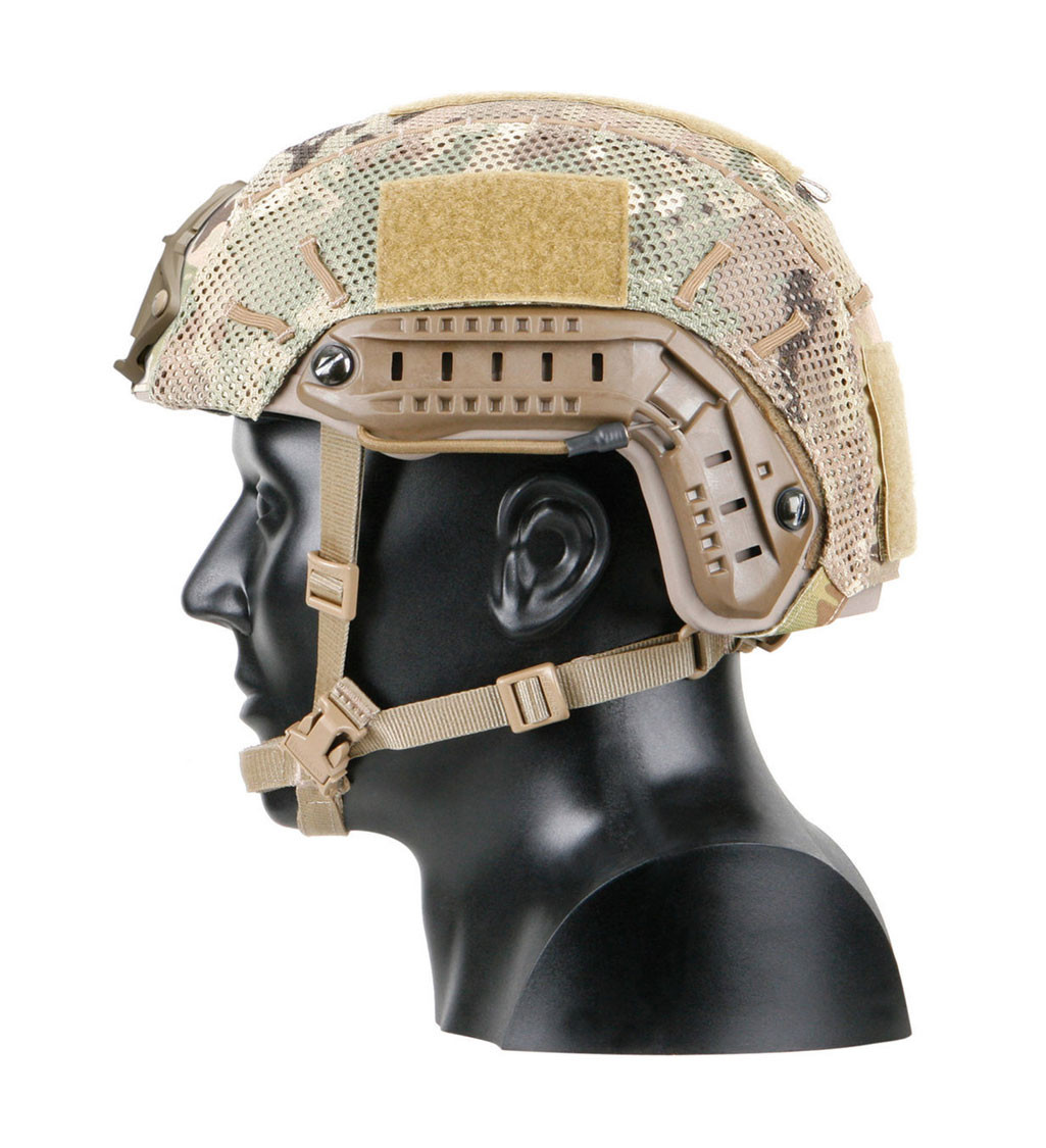 Large Multicam OCP High Cut Hybrid Mesh Helmet Cover For Ops Core FAST – X-Large
