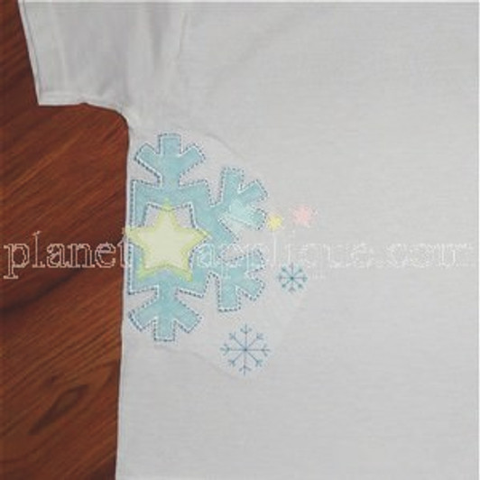Snowflake 4 Applique - Planet Applique Inc