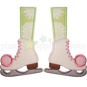 Ice Skate Patch Applique Applique Inc