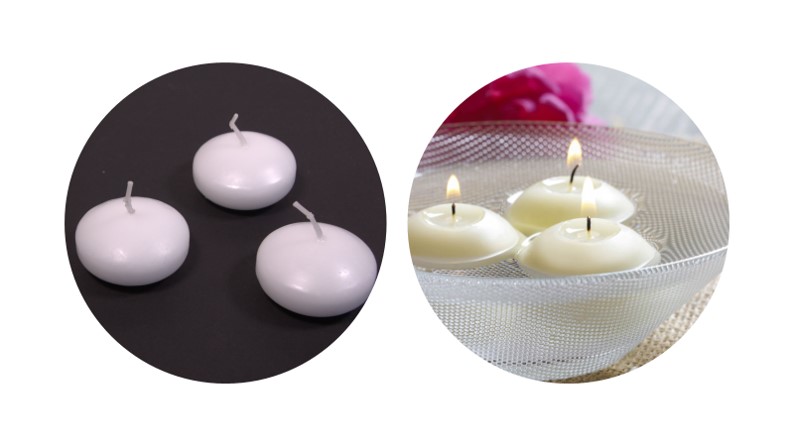 Candele galleggianti  candele galleggianti bianche di qualità kcb