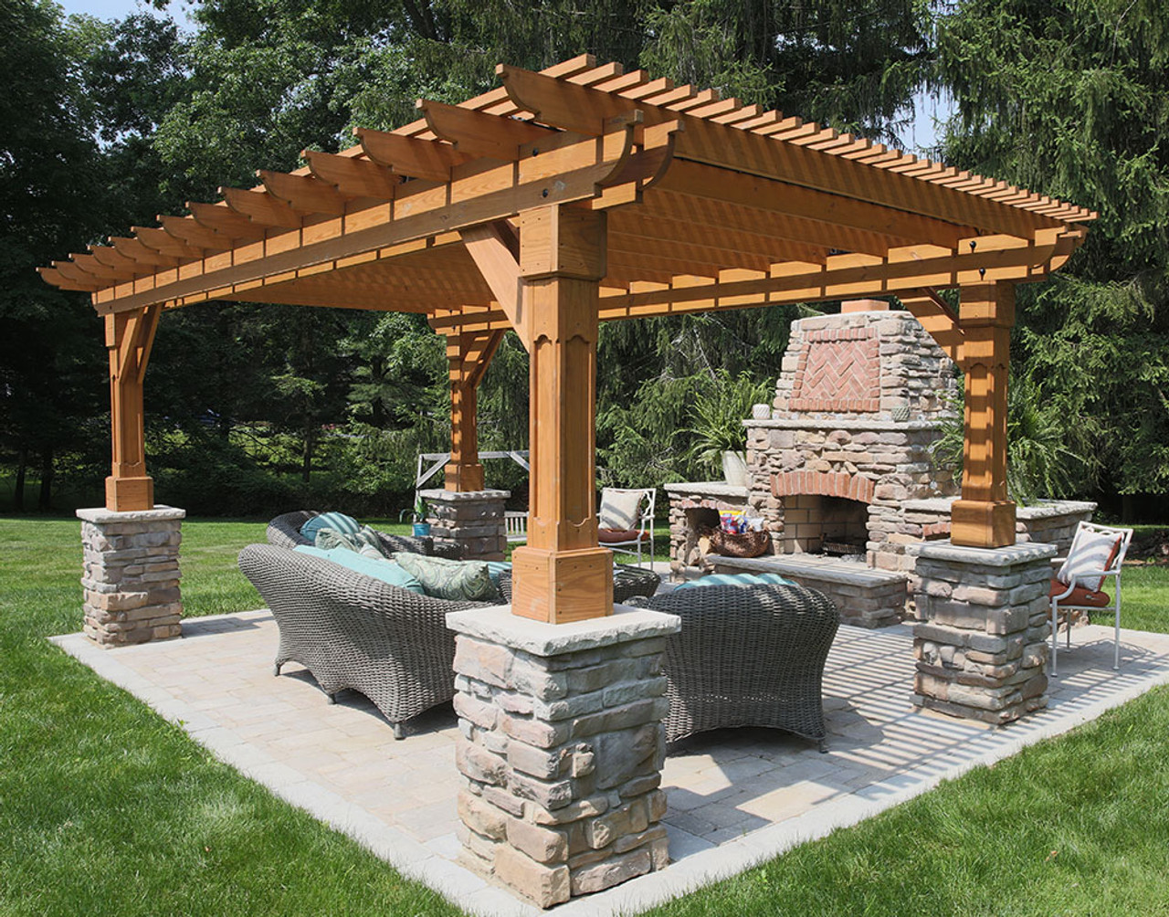 Outback Wood Pergola | Kauffman Lawn Furniture