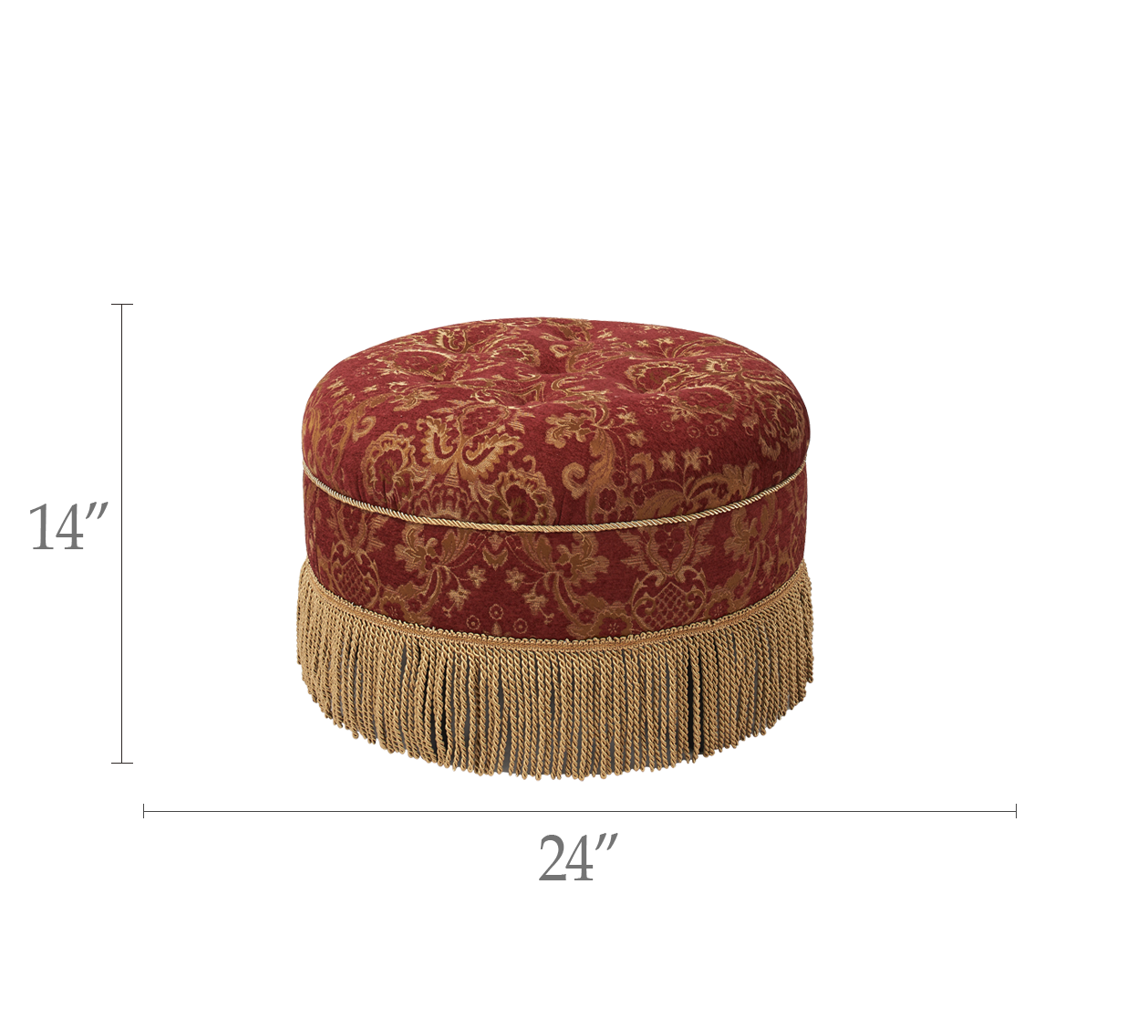 Yolanda Decorative Round Ottoman Yolanda Decorative Round Ottomane