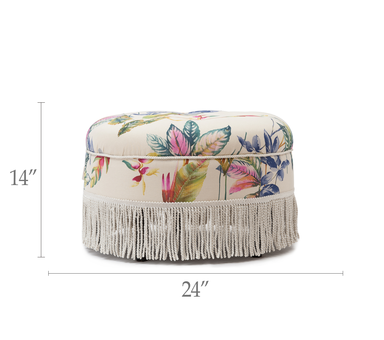 Yolanda Decorative Round Ottoman Yolanda Decorative Round Ottomane