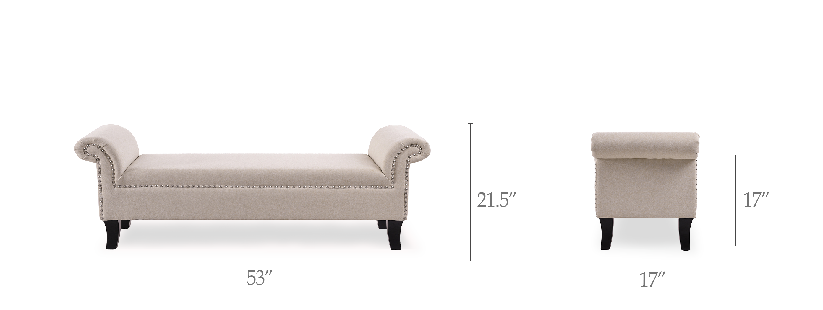 Kathy Roll Arm Entryway Accent Bench Kathy Roll Arm Entryway Accent Bench