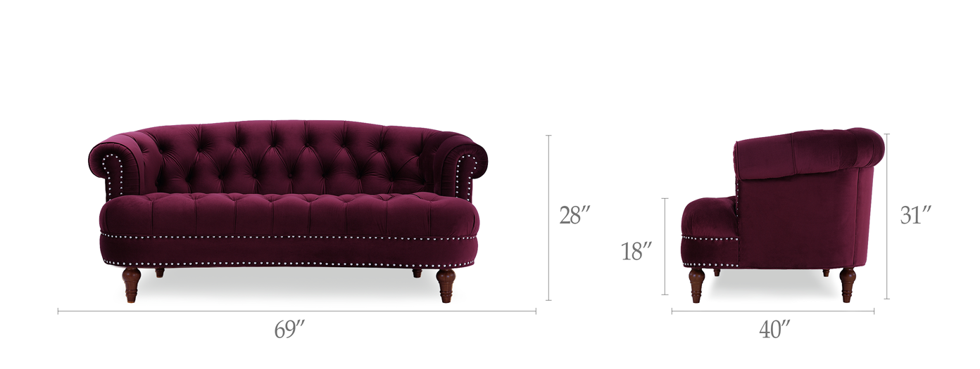 La Rosa Chesterfield Loveseat