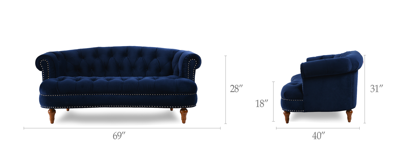 La Rosa Chesterfield Loveseat La Rosa Chesterfield Loveseat