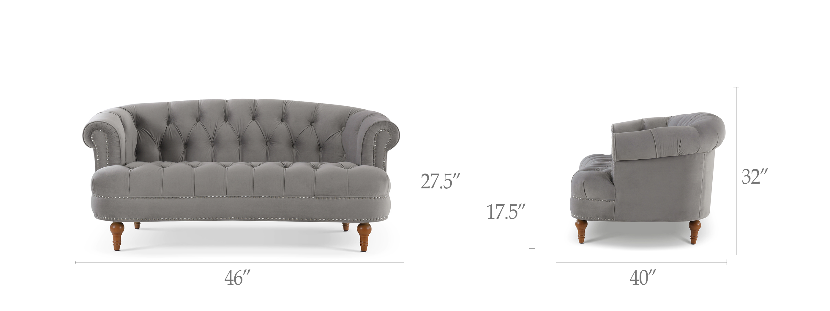 La Rosa Chesterfield Loveseat La Rosa Chesterfield Loveseat