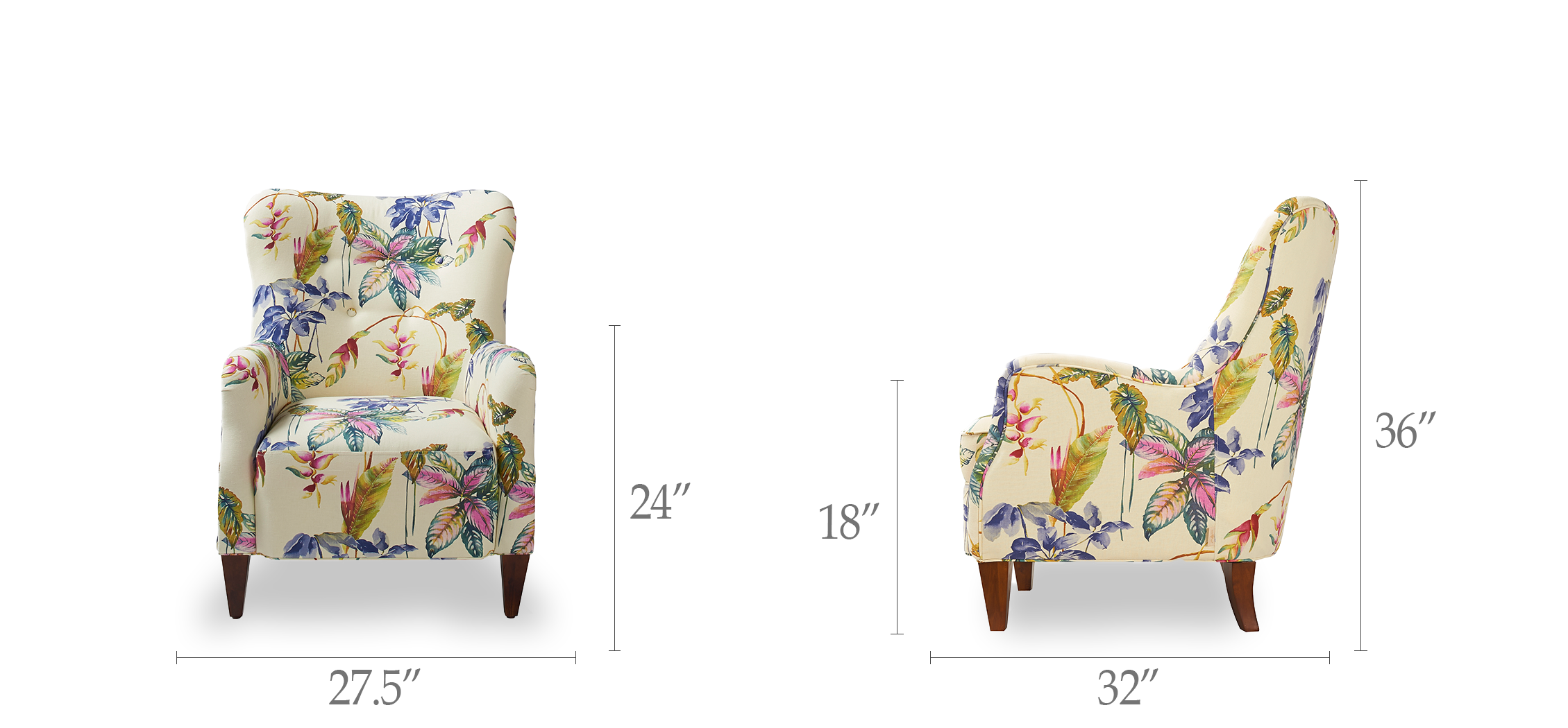 Paradise Upholstered Arm Chair