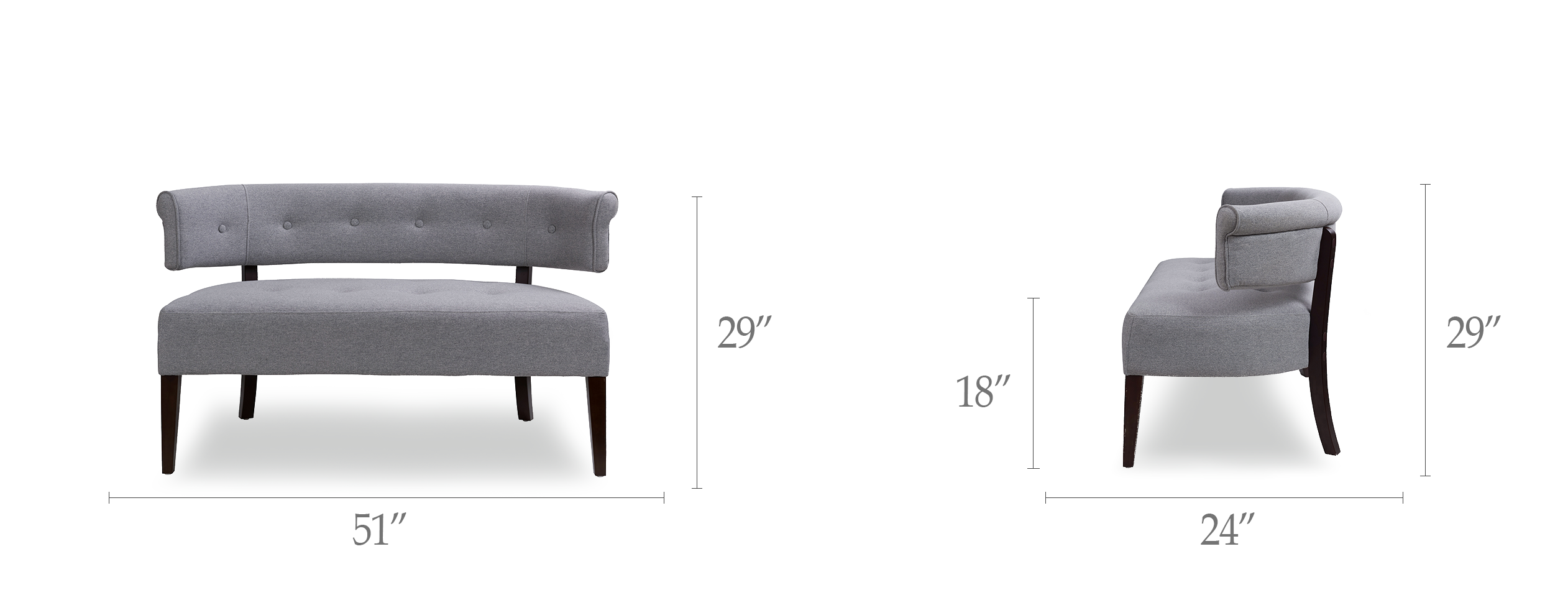 Jared Tufted Bench Settee Jared Tufted Bench Settee