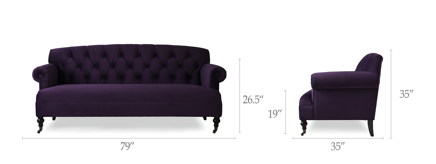 Mackenzie Tufted Rolled Arm Sofa Mackenzie Tufted Rolled Arm Sofa