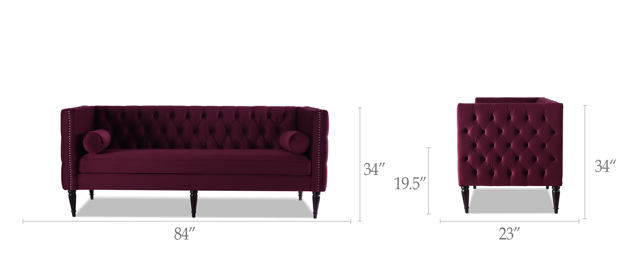 Diane Button Tufted Tuxedo Sofa Diane Button Tufted Tuxedo Sofa