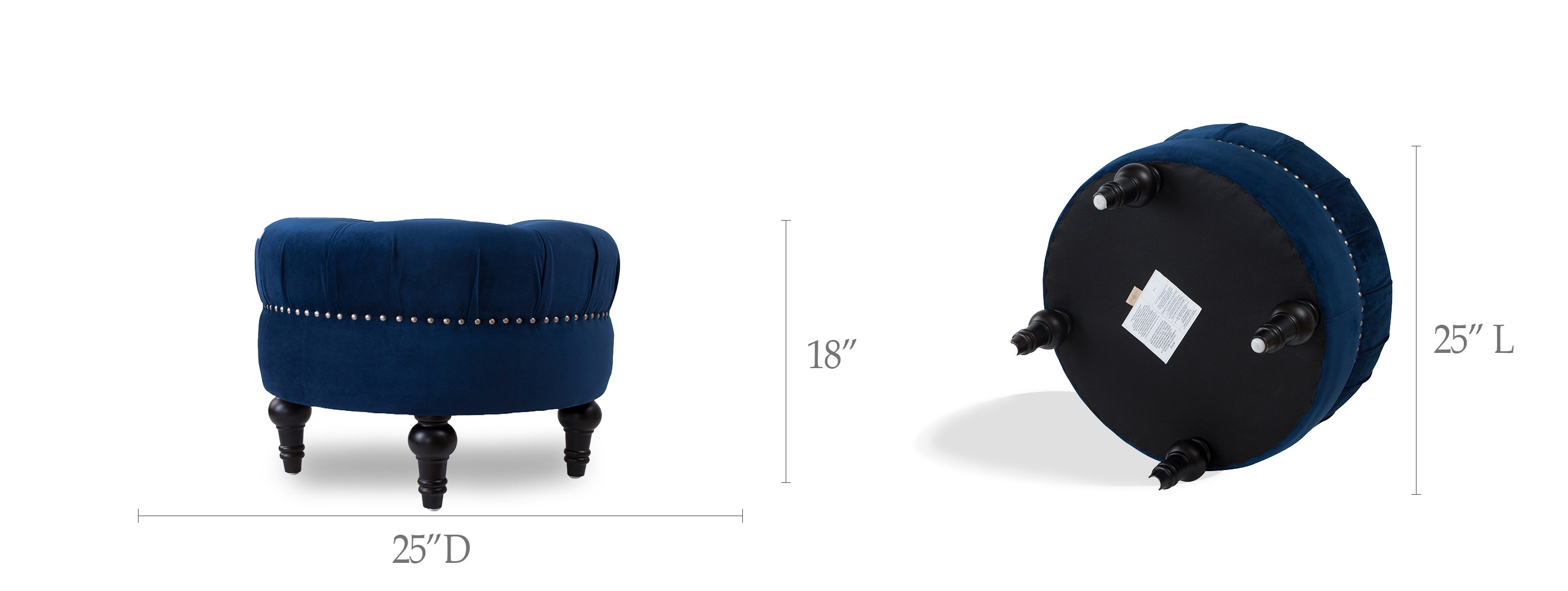 Dawn Tufted Round Ottoman Dawn Tufted Round Ottoman