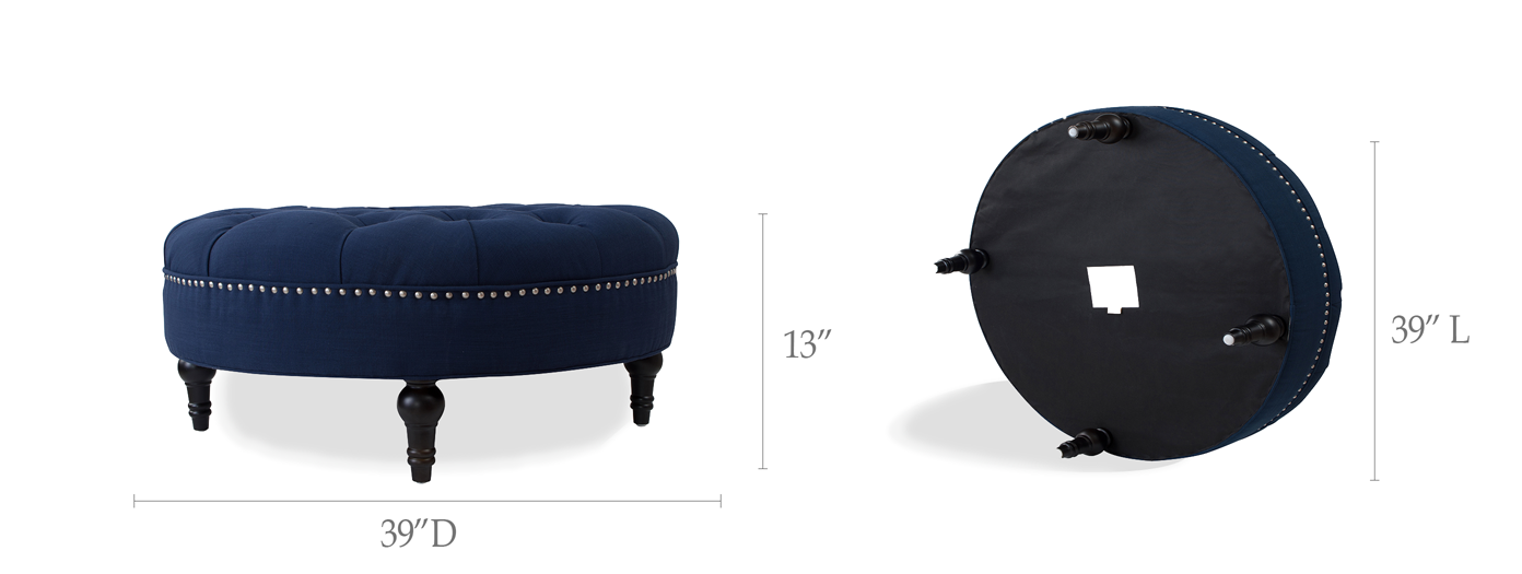 Lana Tufted Round Bench Lana Tufted Round Bench