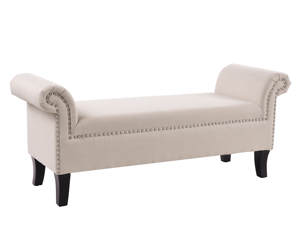 Kathy Roll Arm Entryway Accent Bench
