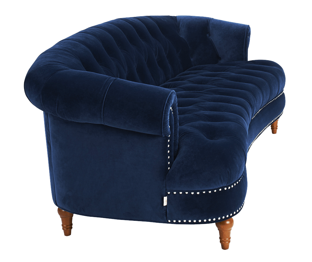 La Rosa Chesterfield Sofa, Navy Blue