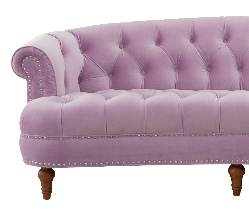 La Rosa Victorian Chesterfield Tufted Sofa, Lavender Jennifer Taylor Home
