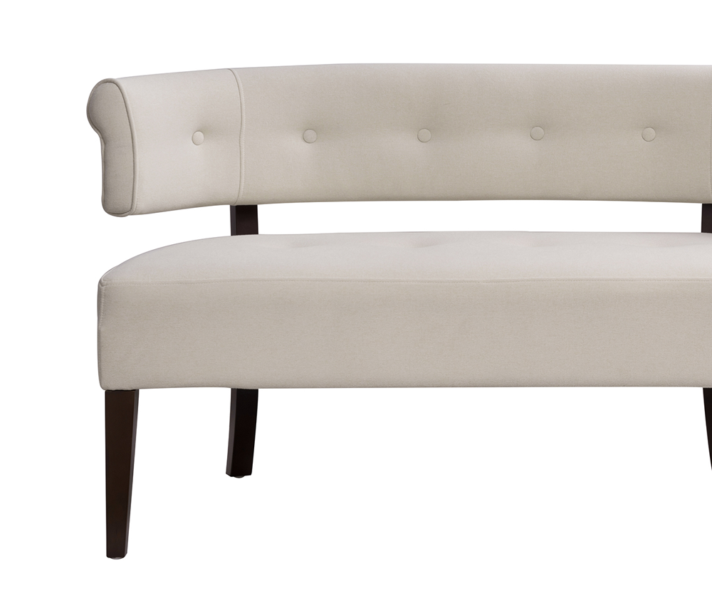 Jared Tufted Bench Settee, Sky Neutral Jennifer Taylor Home