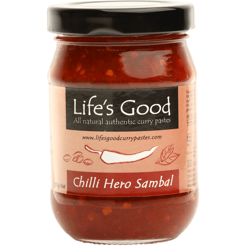 Life's Good Curry Pastes - Product Jar - Chilli Hero Sambal