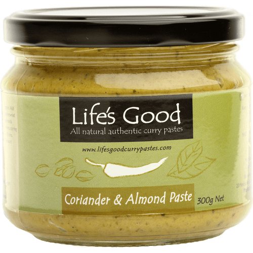 Life's Good Curry Pastes - Product Jar - Coriander & Almond Paste