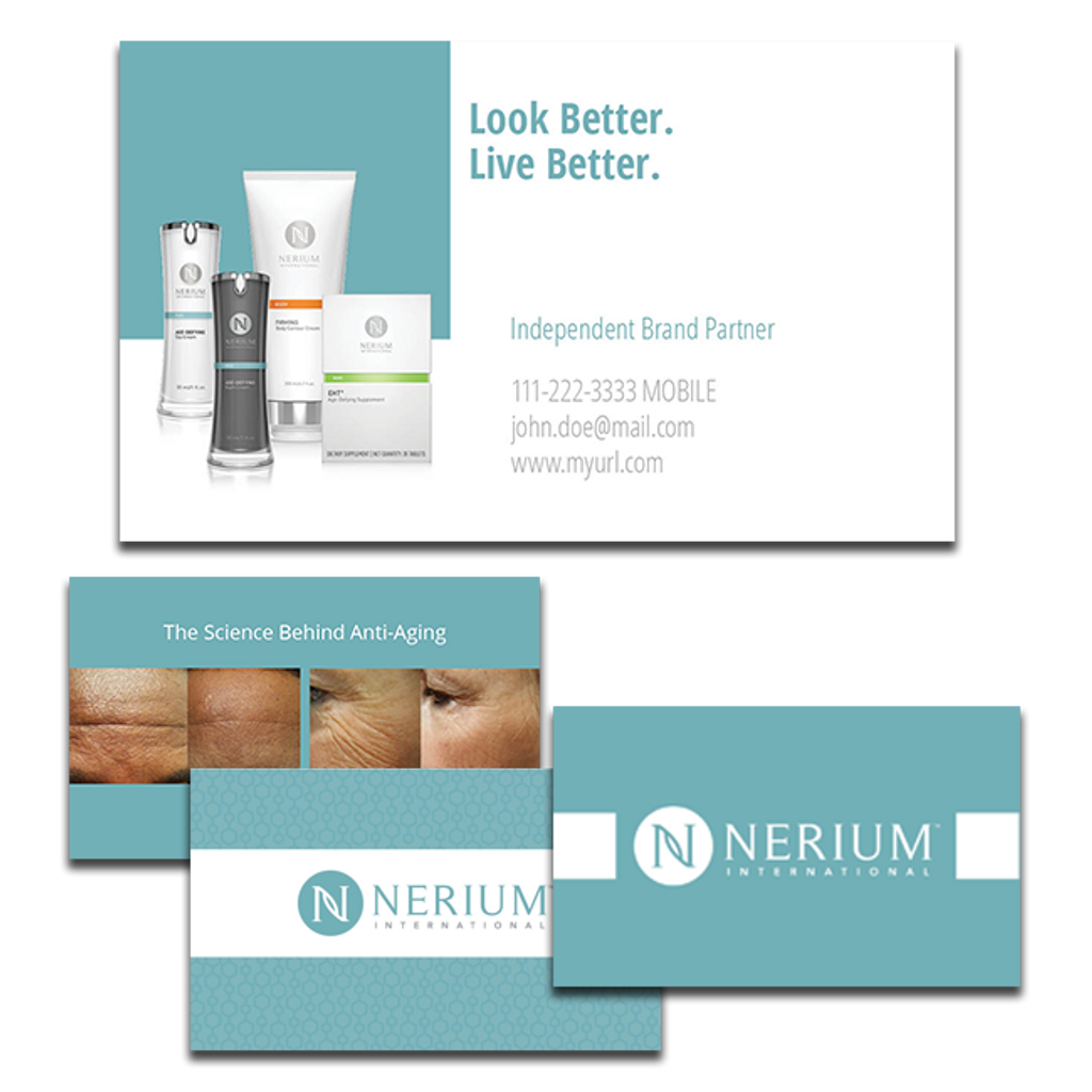 look better build your own business card shop nerium