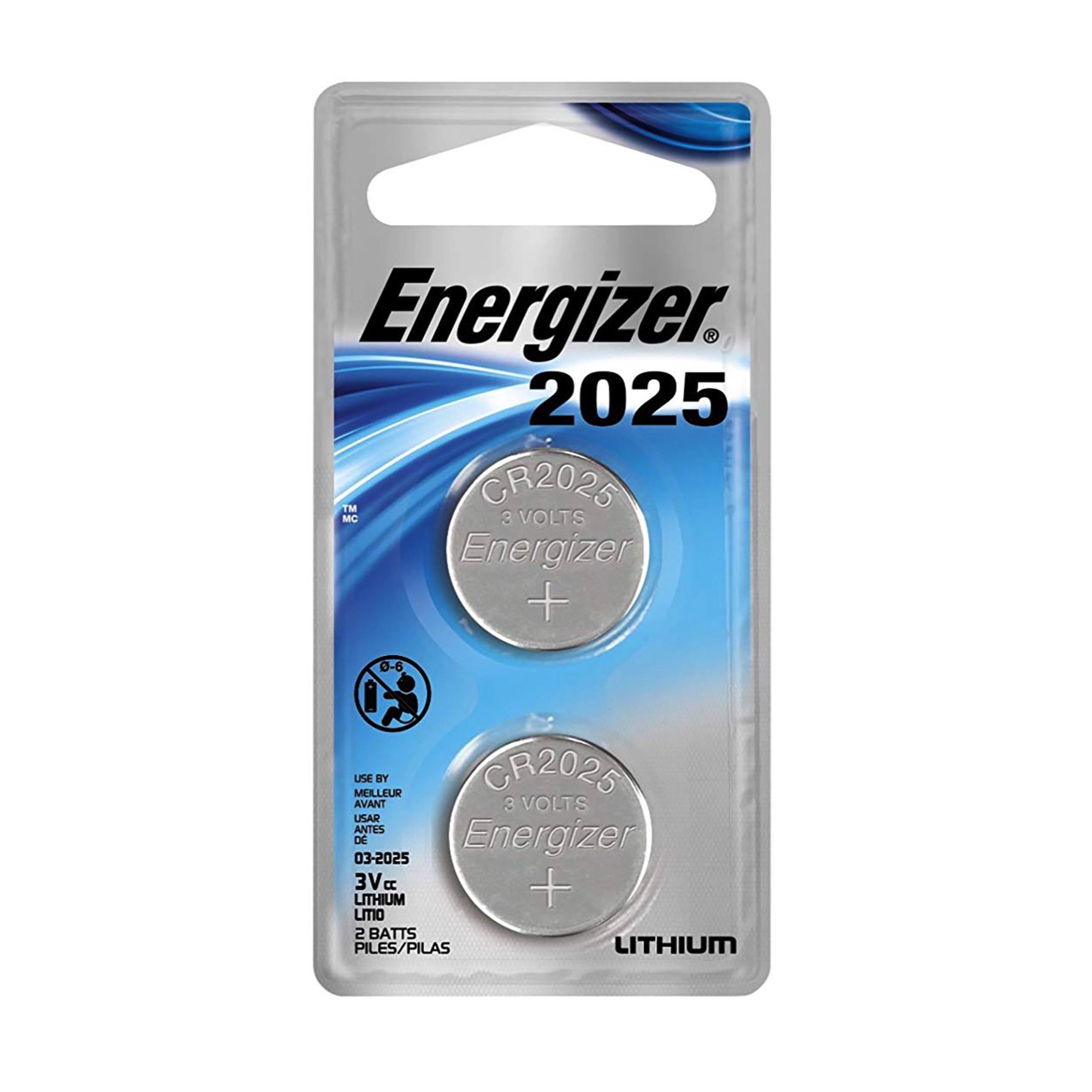 Energizer Lithium Coin 2025 3 Volt Batteries for Watches Electronics