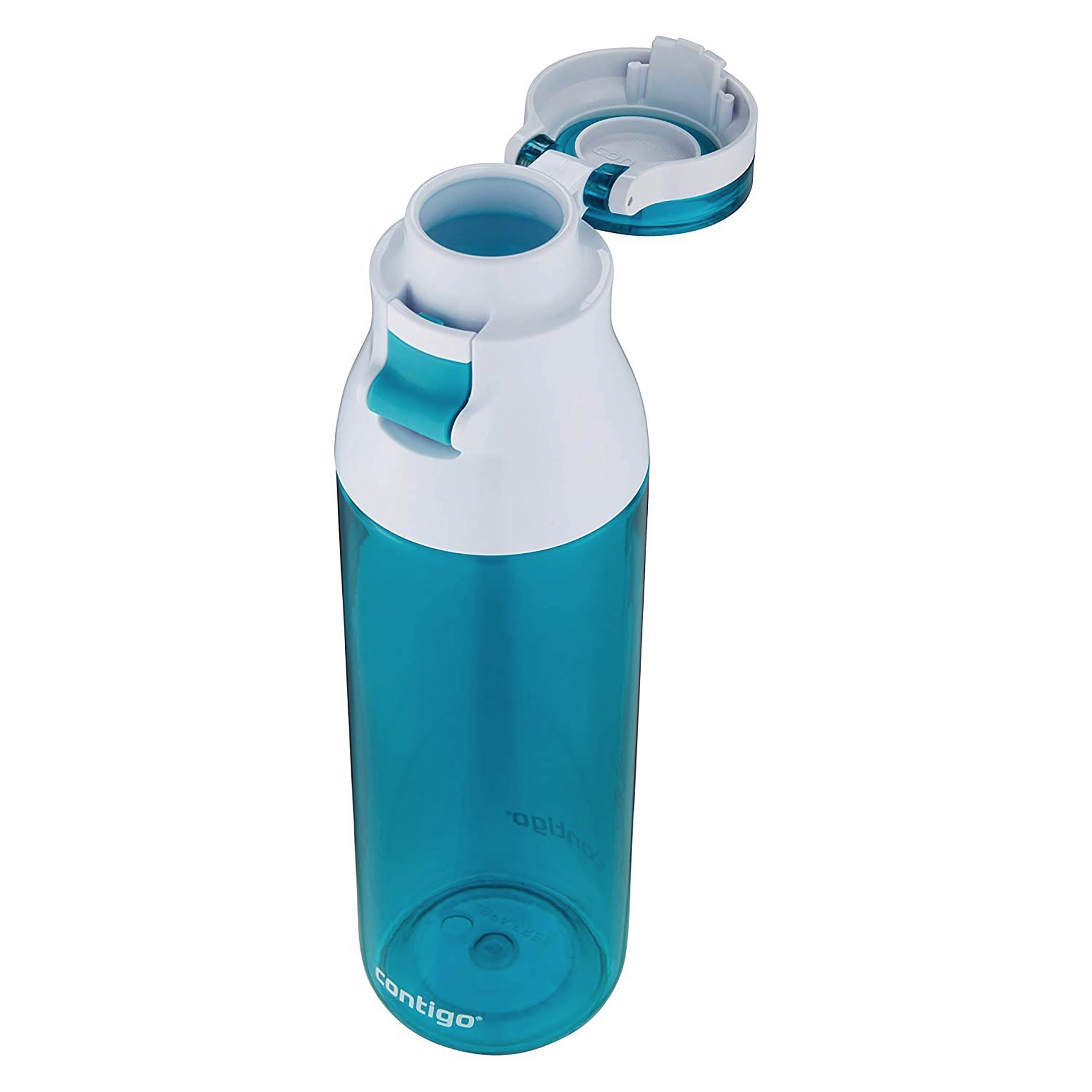 Contigo Jackson Water Bottle 24oz Smoke Gray Flip-Top Cap BPA Free 2-Pack 