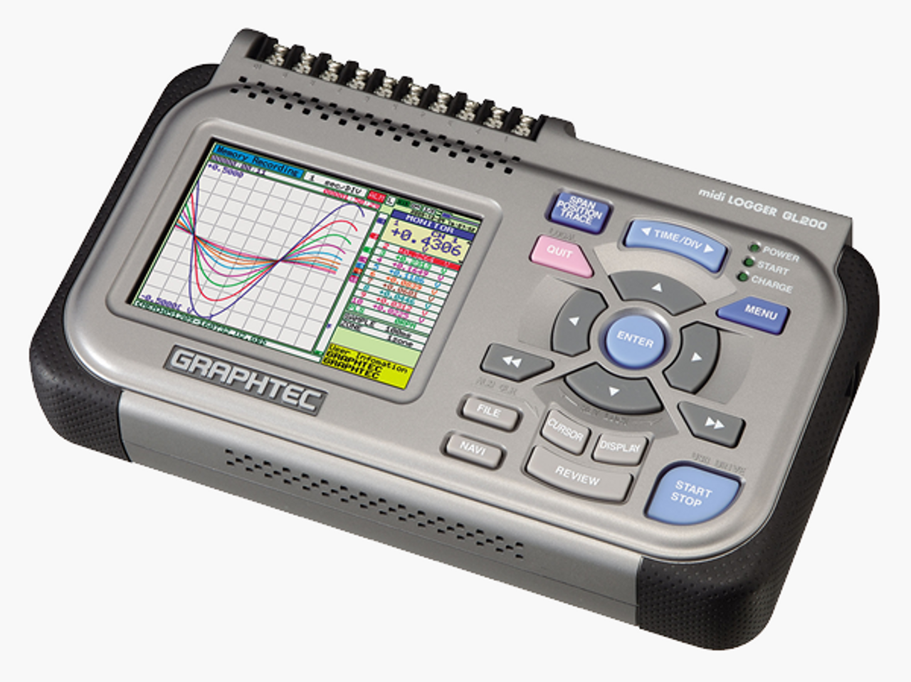 Graphtec data logger GL200 midi LOGGER