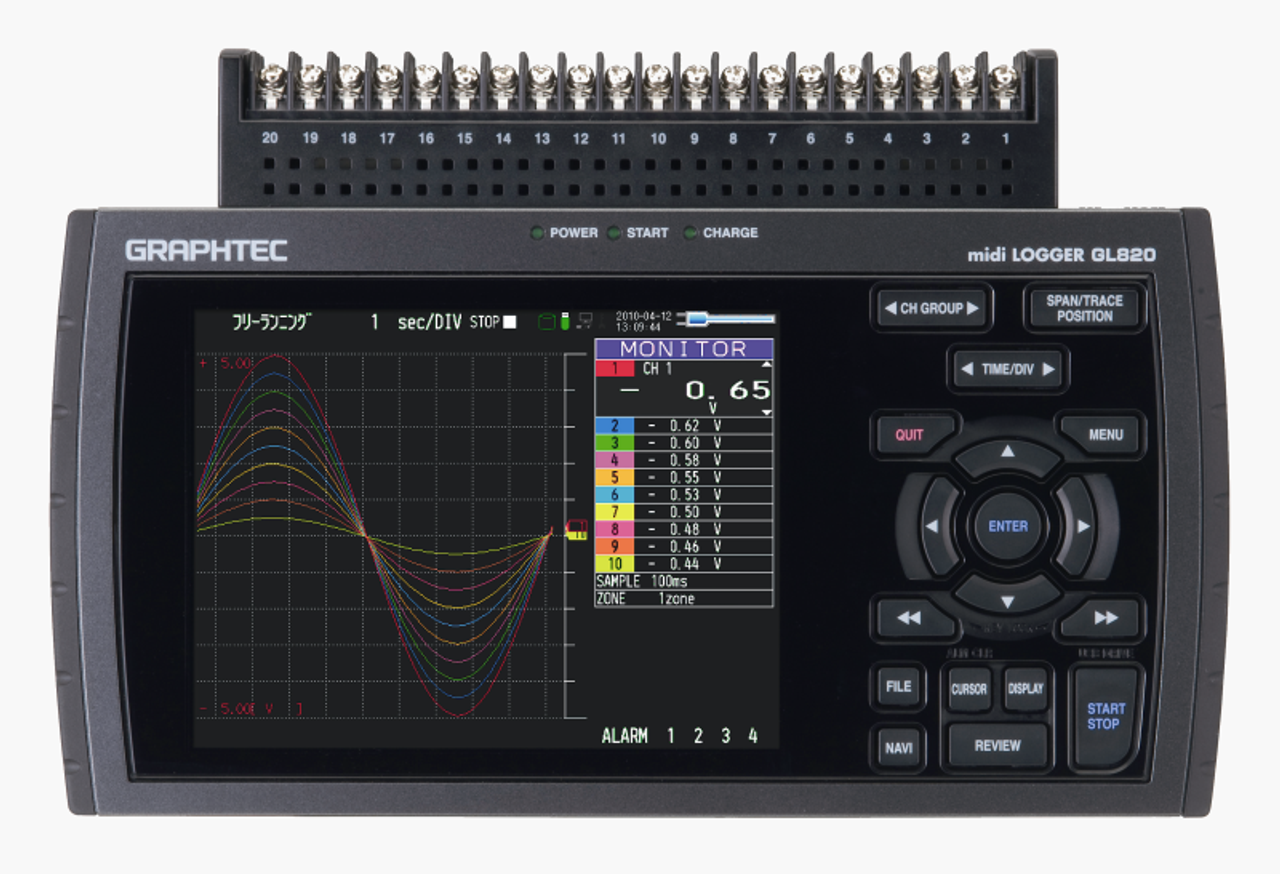 Graphtec GL820 data logger