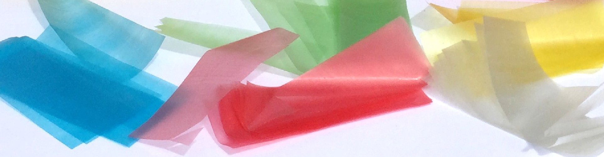 close-up of water soluble confetti