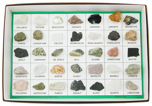 rocks and minerals set grades 5 12 geology rock identification chart