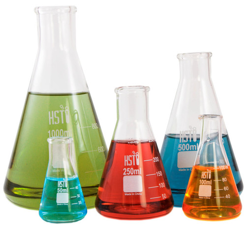 Erlenmeyer Flasks | Set of 5 | 50 ml to 1000 ml